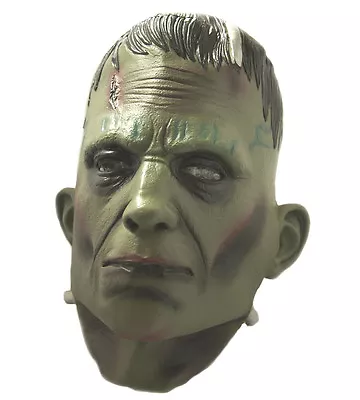 Green Frankenstein Monster Mask Latex Boris Karloff Halloween Horror Cosplay • $31.76