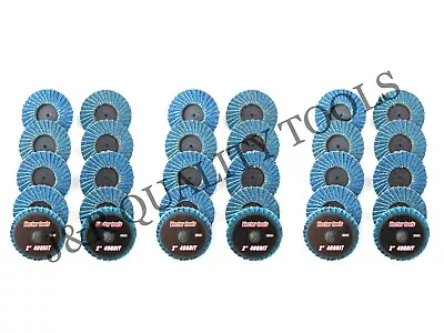 (50pk) 2  Inch Assorted Flap Sanding Disc Wheels Type R Roloc Twist Lock Disk  • $49.95