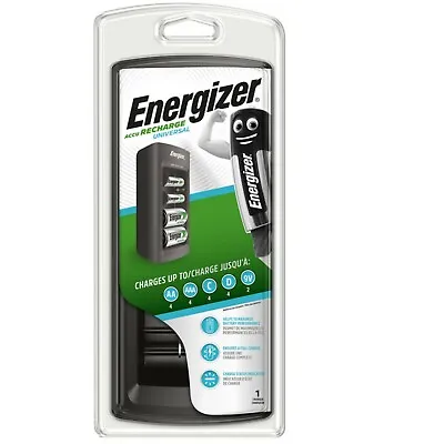 Energizer 3 Hour Universal Battery Charger For AA AAA C D & 9V Ni-Mh Ni-Cd • £26.59