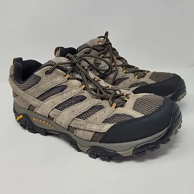 Merrell Shoes Mens 13W Hiking Ventilator Moab 2 Walnut Camping • $45