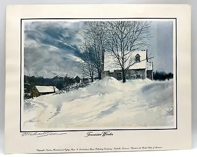 Michael Sloan  Tennessee Winter   Unframed Rural Landscape Signed Print • $30