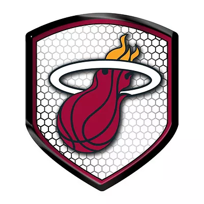 Miami Heat Reflector Auto Decal [NEW] NBA Car Emblem Shield Sticker CDG • $6.95