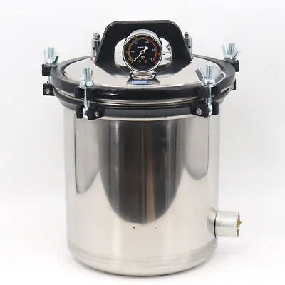 Portable Steam Autoclave Sterilization Machine 12L/18L  220v 128℃ • £399.99