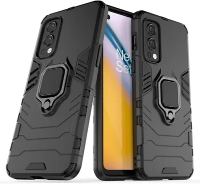 For ONEPLUS NORD 2 5G ARMOR CASE WITH STAND RING MAGNETIC HOLDER SHOCKPROOF 360 • $14.75
