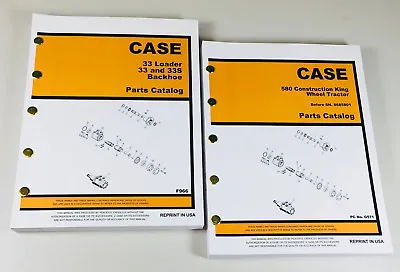 $40.97 • Buy Case 580Ck Tractor Loader Backhoe Manual Parts Catalog Set