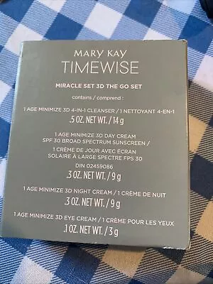 Mary Kay Timewise Miracle Set 3D The Go Set 089021 Expired 8/22 Combo To Oily • $15.90