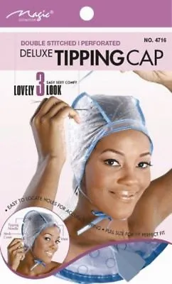 Magic Hair Highlighting Tinting Tipping Cap With Needle Tipping Cap # 4716 • £2.95