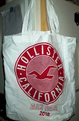 TOTE Cloth BAG Hollister California BLACK FRIDAY 2018 SHOPPING Travel Beach • £14.24