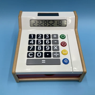 £24.99 • Buy IKEA Duktig Wooden Play Toy Till Money Cash Coins Register Shop Calculator 