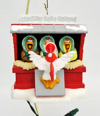 Hallmark Keepsake Magic Ornament - Chicken Coup Chorus - Singing - 1996 • £14.60