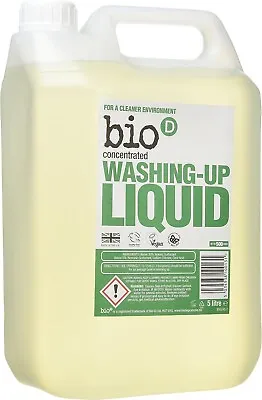 Bio D Eco-Friendly Washing-Up Liquid 5L Plant-Based Hypoallergenic • £26