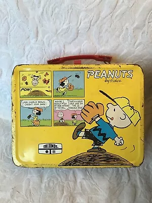 Vintage Peanuts Charlie Brown Snoopy Lunchbox - No Thermos. READ • $6.95