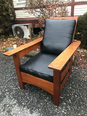 LIMBERT Morris Chair   SUPER OAK Stickley Era W7190    FREE SHIPPING To The 48 • $3350