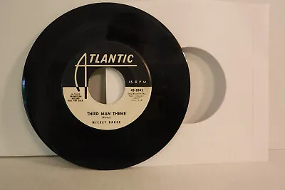Mickey Baker Third Man Theme / Baia 1959 Atlantic 45-2042 Rock Blues Promo • $18