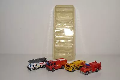 B10 1:64 3 Inch Matchbox 5-pack Gift Set Fire Truck 4x Pumper Ladder Mib • £17.94