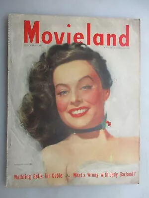 Movieland Magazine - December 1948 Issue - Paulette Goddard Cover • $9.99