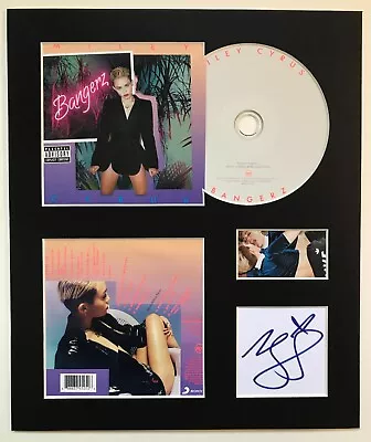 MILEY CYRUS - Signed Autographed - BANGERZ - Album Display • £30