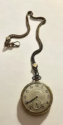 Elgin Possibly  Gold Vintage Men’s Pocket Watch Initials TWT • $155