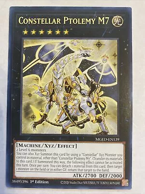 Yu-Gi-Oh! Constellar Ptolemy M7 MGED-EN139 Gold Rare 1st Edition NM • $0.99