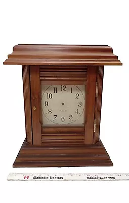 Hardwood INTEGRITY CASE MANTLE CLOCK- WOOD  CASE  ONLY 16½ X14  • $85