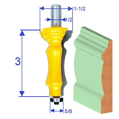 1 PC 1/2  SH Door & Window Casing Molding Router Bit Sct-888 • $23