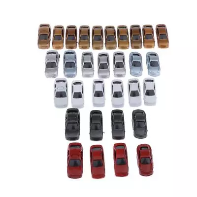 30pcs Painted Model Cars Building Train Layout N Scale 1:150 • £7.09