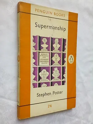 Stephen Potter Supermanship 1st Sb 1962 Penguin 1829 Ills Frank Wilson Unused • $15.11