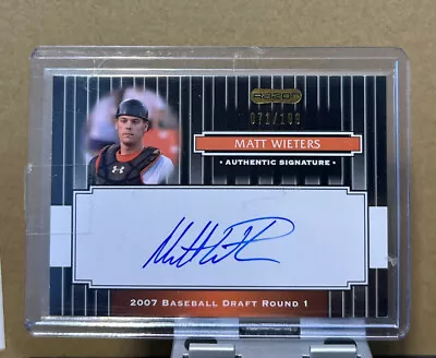 2008 Razor Signature Series - Black #154 Matt Wieters /199 (AU RC) • $13