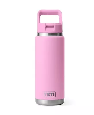 YETI Rambler 26oz Water Bottle With Straw Cap - Power Pink (Limited Edition) New • $139