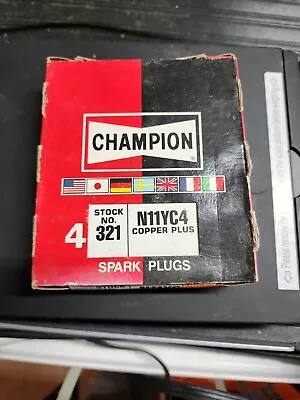 Spark Plug Champion Spark Plug 321 N11YC4 Set Of 4 NOS • $10.95