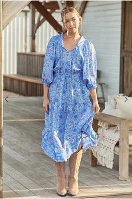 $30 • Buy Jaase Jasmine  Kai Dress L  Bohemian Spell NWT