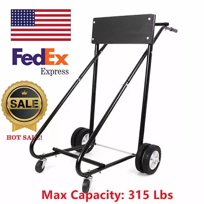 New 315 LBS Outboard Boat Motor Stand Carrier Cart Dolly Storage Pro Heavy Duty • $89.15