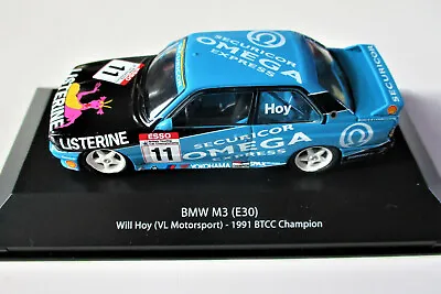 BMW M3 E30 BTCC 1991  Will Hoy VL Motorsport Die Cast Model 1 43 Scale • £21.99