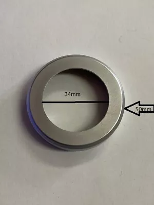 £9.99 • Buy Wall Flange /Pipe Cover Plate/Back Plate Satin Chrome