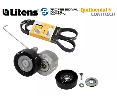 $129.38 • Buy For Volvo S80 V70 XC60 Belt Tensioner Assembly & Idler Pulley Drive Belt Kit OEM