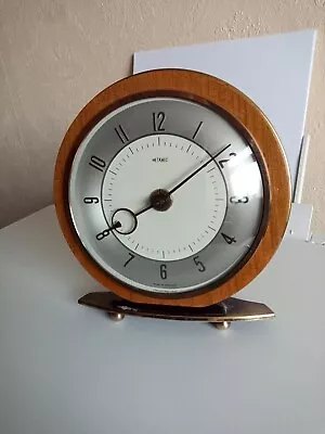 £22.95 • Buy Vintage Metamec Mantle Desk Clock Mechanical Brass Atomic 60s 