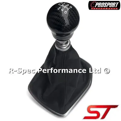 £69.99 • Buy Prosport Carbon Fibre Gear Knob MK7 8 Ford Fiesta ST180 ST200 1.6 Ecoboost Turbo