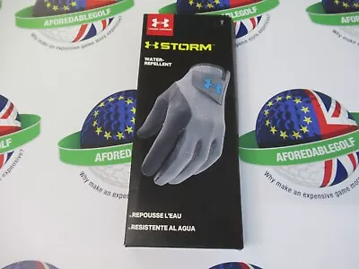Under Armour Storm Rain Golf Gloves Grey (1 Pair) Left & Right Gloves Large • £17.99