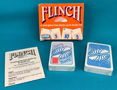 NEW Vintage 1988 Flinch Card Game Parker Brothers Set Complete Worn Box • $15