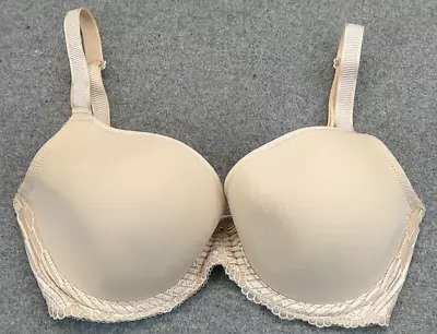 Wacoal 853117 Beige La Femme Plunge T-Shirt Underwire Bra Lined Size 30 DDD • $20