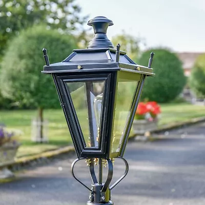 NEW 61cm Tall Black Victorian Lantern Replacement Lamp Post Top • £127