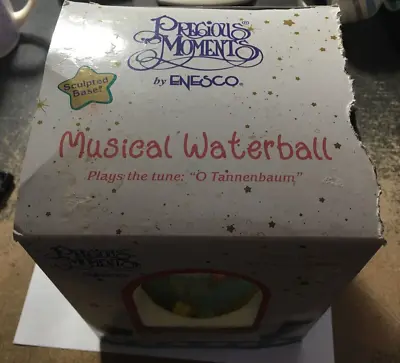 Precious Moments Musical Waterball Snow Globe O Tannenbaum In Original Box • $20