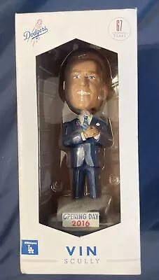 Vin Scully 2016 Opening Day Retirement Bobblehead Los Angeles Dodgers • $50