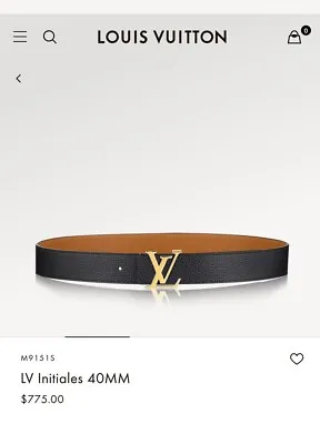Louis Vuitton Reversible Men’s Belt • $520