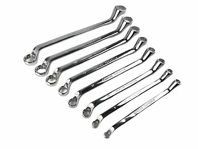 8PC Ring Spanner Set Metric Car Auto Mechanic Tools Spanners Double Ended Tool • $31