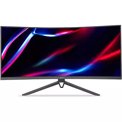 Acer 34  Widescreen Gaming Monitor 3440x1440 165Hz 21:9 300Nit HDMI DisplayPort • $249.99