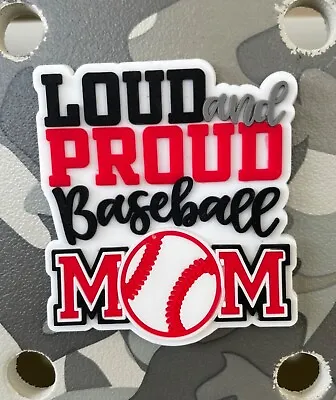 Loud And Proud Baseball Mom Charm For Bogg Bag Simply Southern And Crocs • $13
