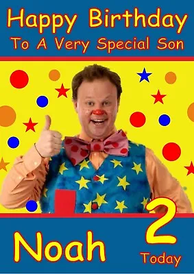 Personalised Birthday Card Mr Tumble Any Name/relation/age • £2.99