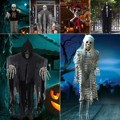 £13.95 • Buy Halloween Human Skeleton Bones Scary Ghost Skull Party Prop Haunted House Decor