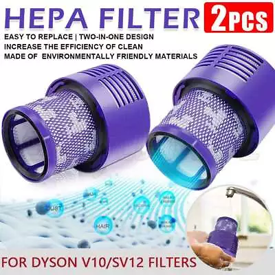 For DYSON V10 Filter Cyclone Animal Absolute Total Clean Vacuum Washable 2PCS AU • $12.35